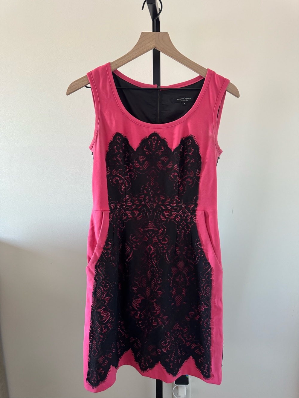 Nanette Lepore Balck & Pink Dress